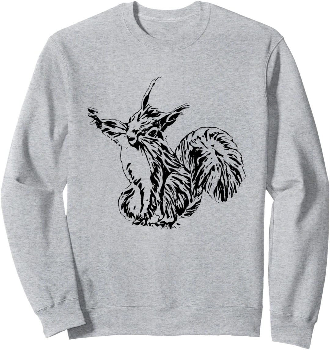 Eichhörnchen Motiv buntes Design Nagetiere Streifenhörnchen Sweatshirt