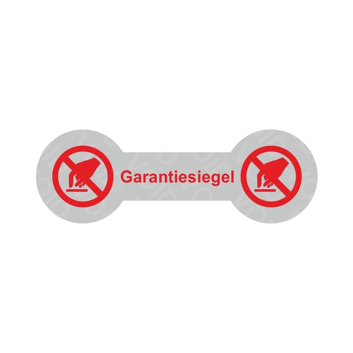 VOID Sicherheitsetiketten"Garantiesiegel mit Logo" auf Rolle - 60 x 20 mm (Rot - 1000 Stück), Rot -