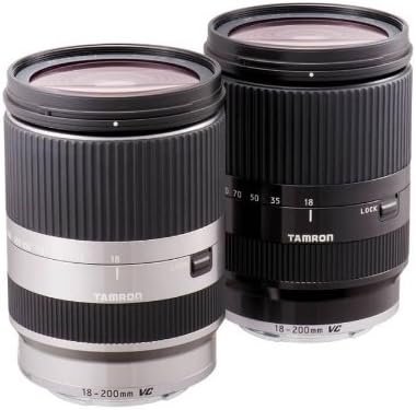 Tamron 18-200mm F/3.5-6.3 Di III VC Nex Objektiv für Sony NEX-Serie schwarz schwarz Single, schwarz