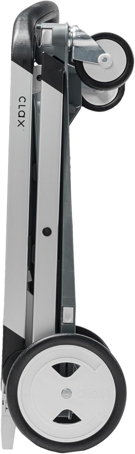 CLAX® Sonderedition (grau/grau), klappbar | Einkaufswagen | Kommissionierwagen | mit Faltbox