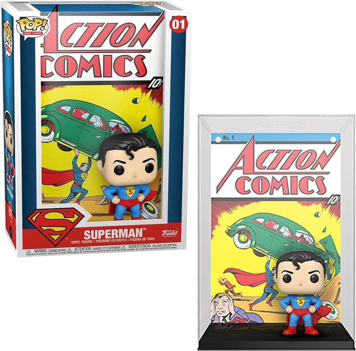 Funko Pop! Vinyl Cover: DC-Superman Action Comic - Vinyl-Sammelfigur - Geschenkidee - Offizielle Han