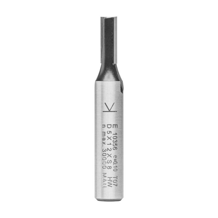 ENT 10356 Nutfräser HW, Schaft (S) 8 mm, Durchmesser (D) 5 mm, NL 12 mm, SL 32 mm, GL 50 mm D=5 / NL