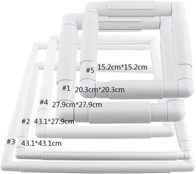 Stickrahmen Eckig, Kunststoff Kreuzstichrahmen Quadratischer Stickrahmen, Tischdecke Sticken Kreuzst