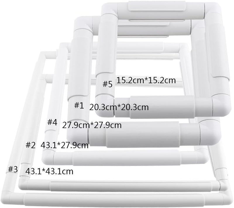 Stickrahmen Eckig, Kunststoff Kreuzstichrahmen Quadratischer Stickrahmen, Tischdecke Sticken Kreuzst