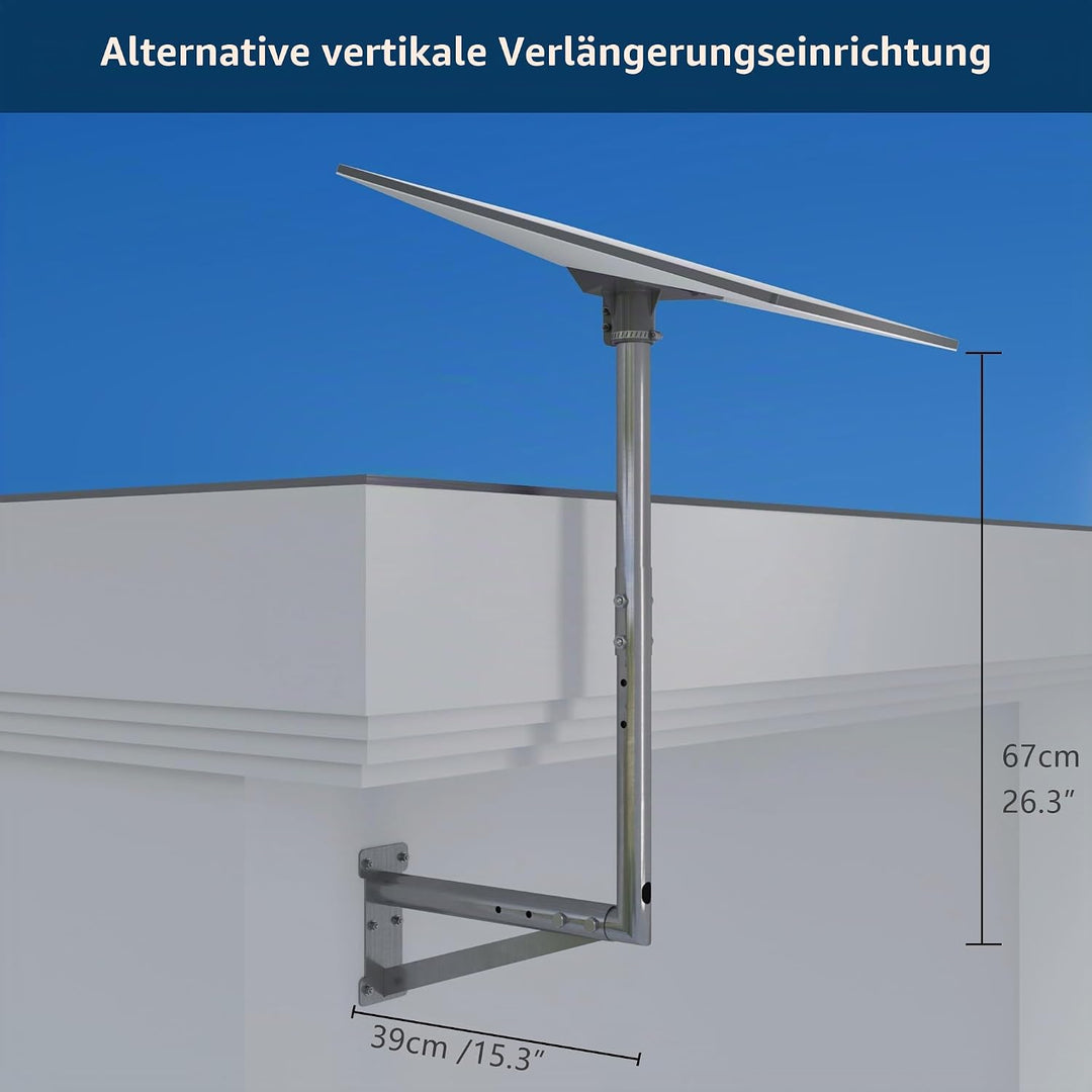 Starlink Halterung für Starlink 4/4X, Längenverstellbar, Wandhalterung, Aussenmontage Ausziehbarer A