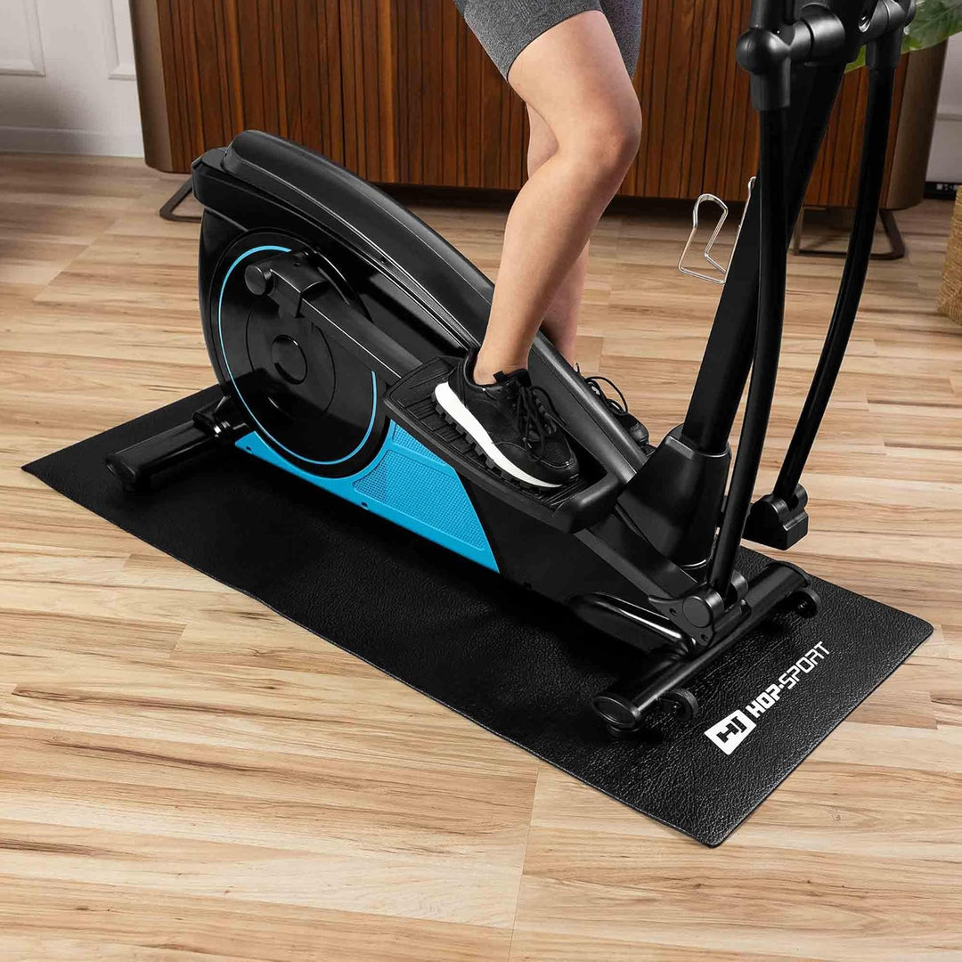 Hop-Sport Bodenschutzmatte aus PVC 0,6mm Dicke Unterleg und Schutzmatte für Fitness & Sportgeräte in