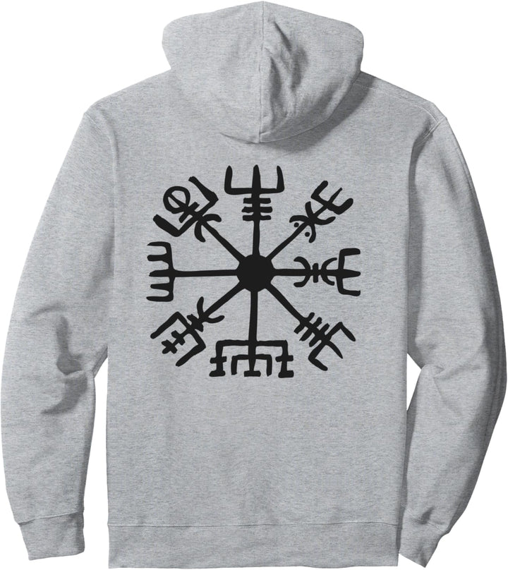 Vegvisir Wikinger Kompass Rune Schutz Symbol Kelten Nordisch Pullover Hoodie