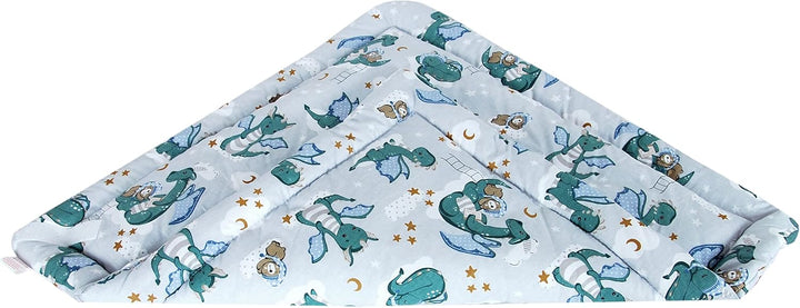 Babylux Einschlagdecke BABYHÖRNCHEN 75 x 75 cm Baby Neugeborene Erstausstattung (130. Babydrache), 1