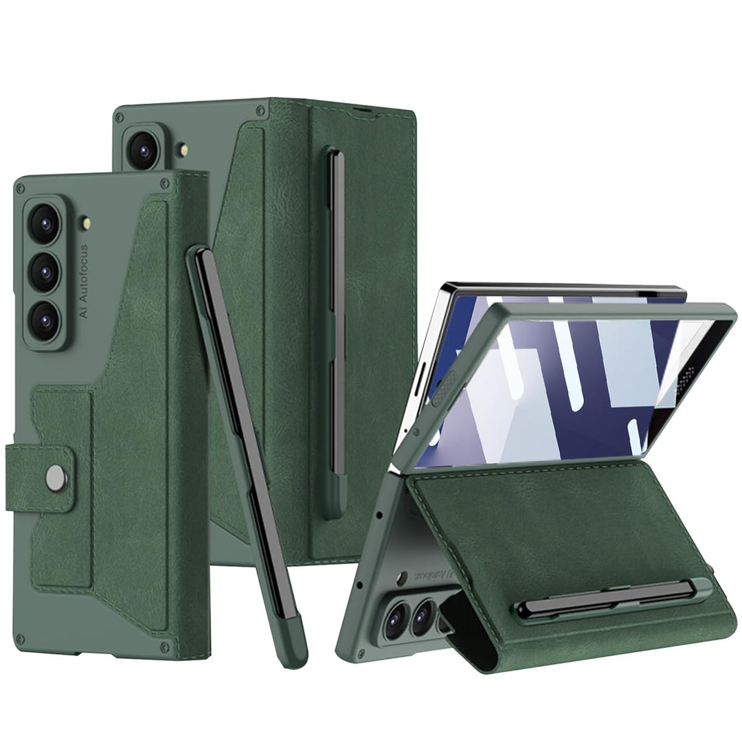 NINKI für Samsung Galaxy Z Fold 7 Case Schutzhülle mit abnehmbarem S Stift Halter, eingebauter Displ