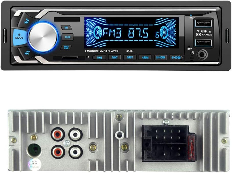 Hakeeta Bluetooth Autoradio mit Mikrofon und Fernbedienung unterstützt FM-Radio /MP3-Player- Freispr