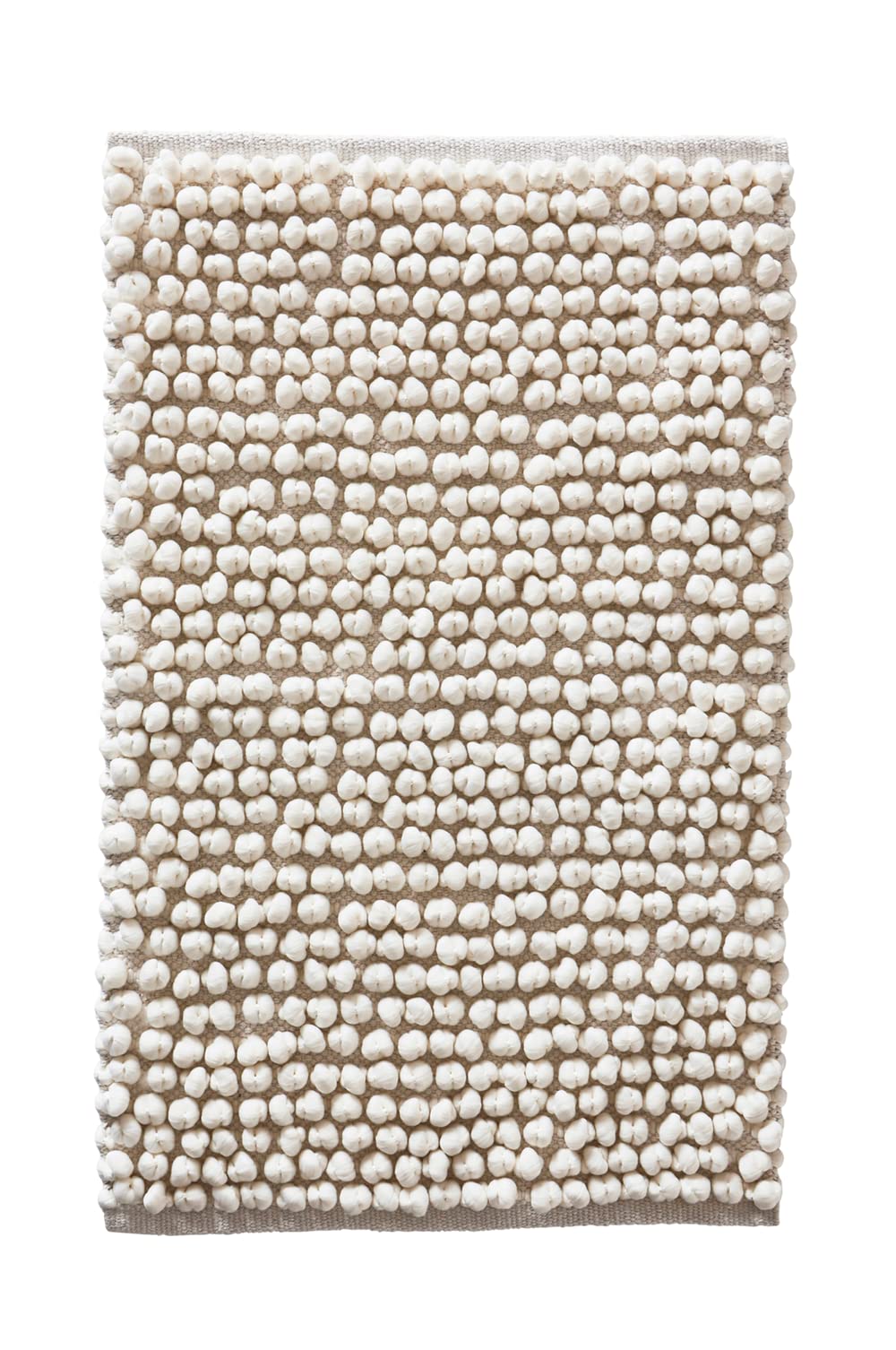 JOTEX Popcorn Badteppich, Weiss, 80x120 cm Weiss 80X120, Weiss 80X120