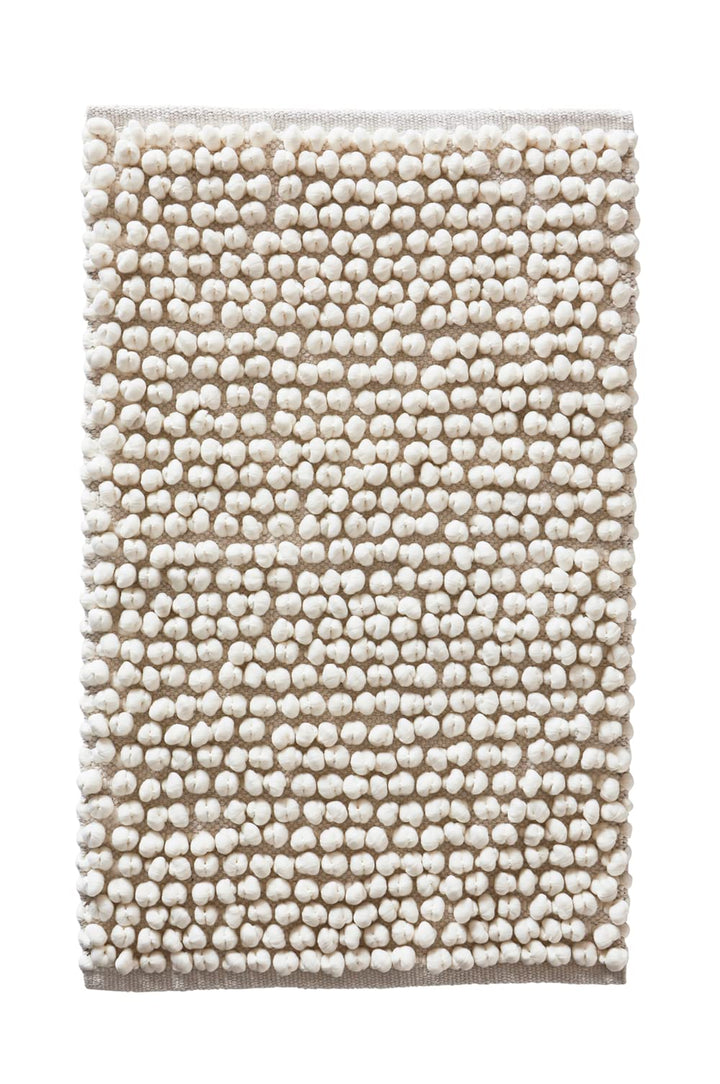 JOTEX Popcorn Badteppich, Weiss, 80x120 cm Weiss 80X120, Weiss 80X120