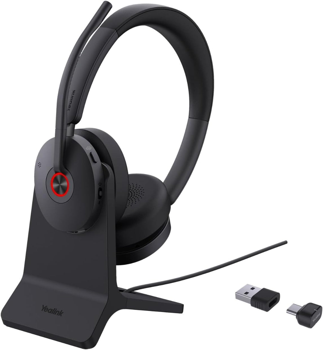 Yealink BH 74 Teams Headset inkl. Ladeständer – Bluetooth, Hybrid ANC, 32h Gesprächszeit, USB-C/A