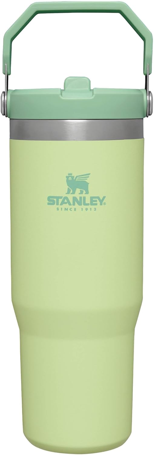 Stanley IceFlow Flip Straw Trinkflasche mit Strohhalm 0.89L - Thermosflasche Hält 12+ Stunden Kalt -