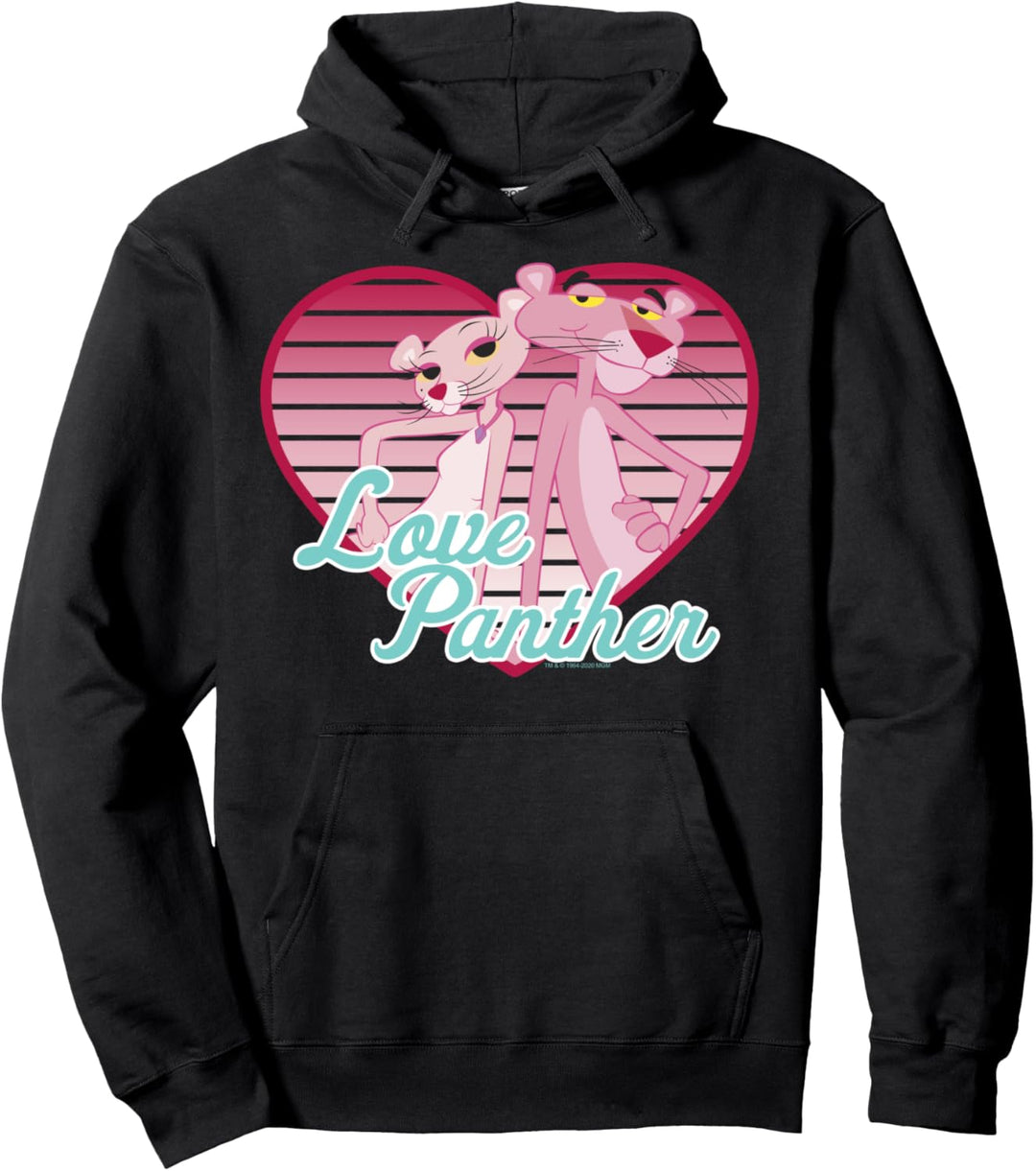 The Pink Panther Valentine's Day Love Panther Pullover Hoodie