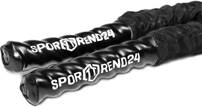 Sporttrend 24® Battle Rope 9m, 12m, 15m, Ø38mm und Ø50mm | Trainingsseil, Fitnessseil, Sportseil Sch