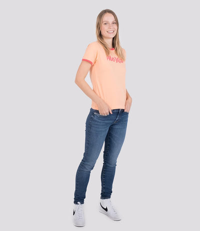 Hurley Damen W Oceancare Aloha Ss Tee T-Shirt XS Korallenriff, XS Korallenriff