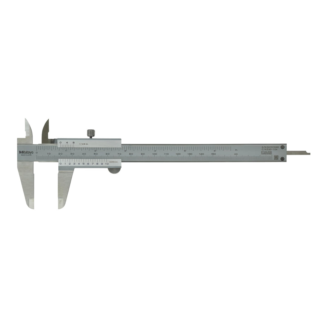 Mitutoyo Messschieber 0-150mm 530-104 Einzelbett, Einzelbett