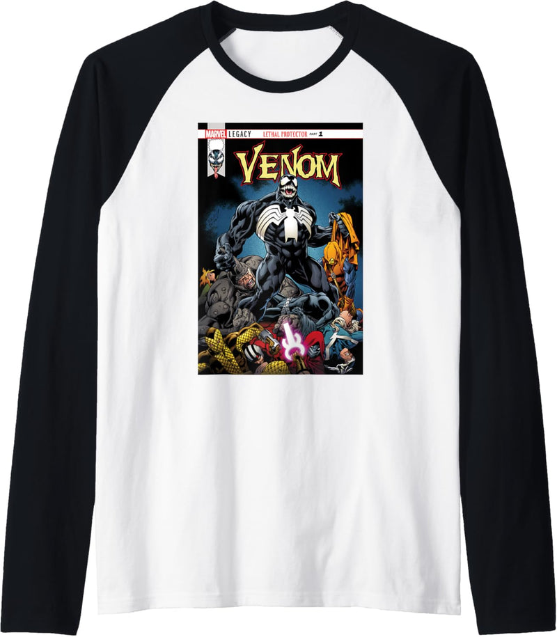 Marvel Venom Lethal Protector Comic Cover Raglan