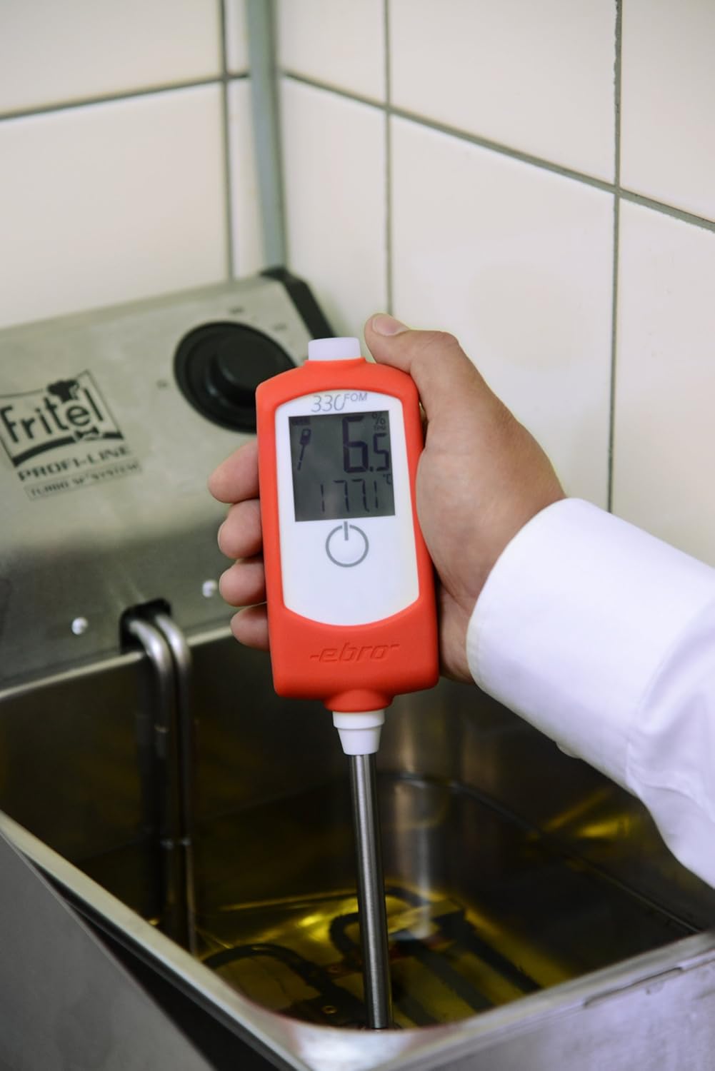 Ebro FOM 330-1-Set Frittieröltester +50 - +200°C Ölqualitäts-Messgerät, mit Signallampe