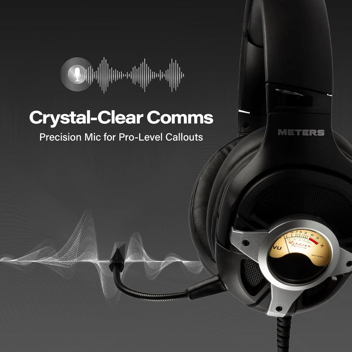 Meters Level-Up Silver VU-Meter Gaming Kopfhörer