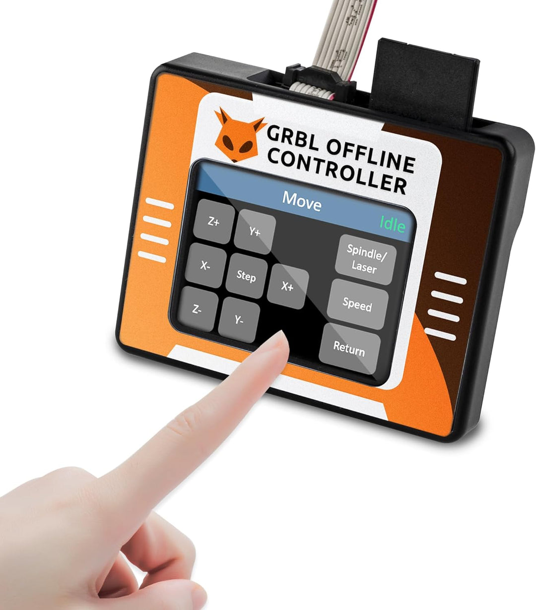 FoxAlien CNC Offline Controller, Offline Steuermodul mit Touchscreen LCD GRBL Steuerung für FoxAlien