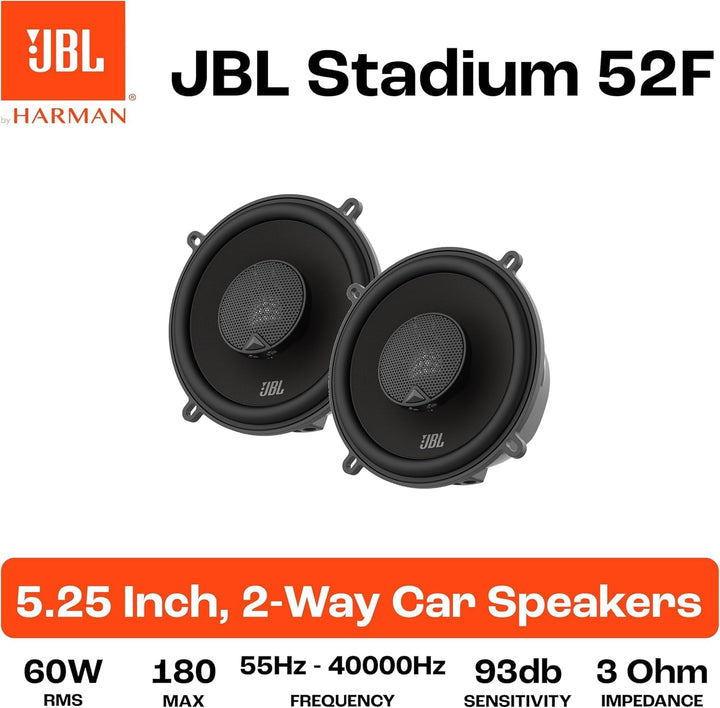 JBL Stadium 52F Koaxialer Stereo Auto Lautsprecher Set von Harman Kardon - 1 Paar 240 Watt KFZ Car H