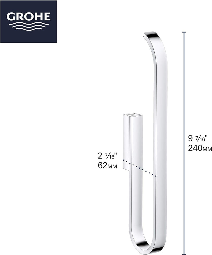 GROHE Selection, Accessoires - Reserve-Toilettenpapierhalter (2 Rollen), Wandmontage, nickel gebürst