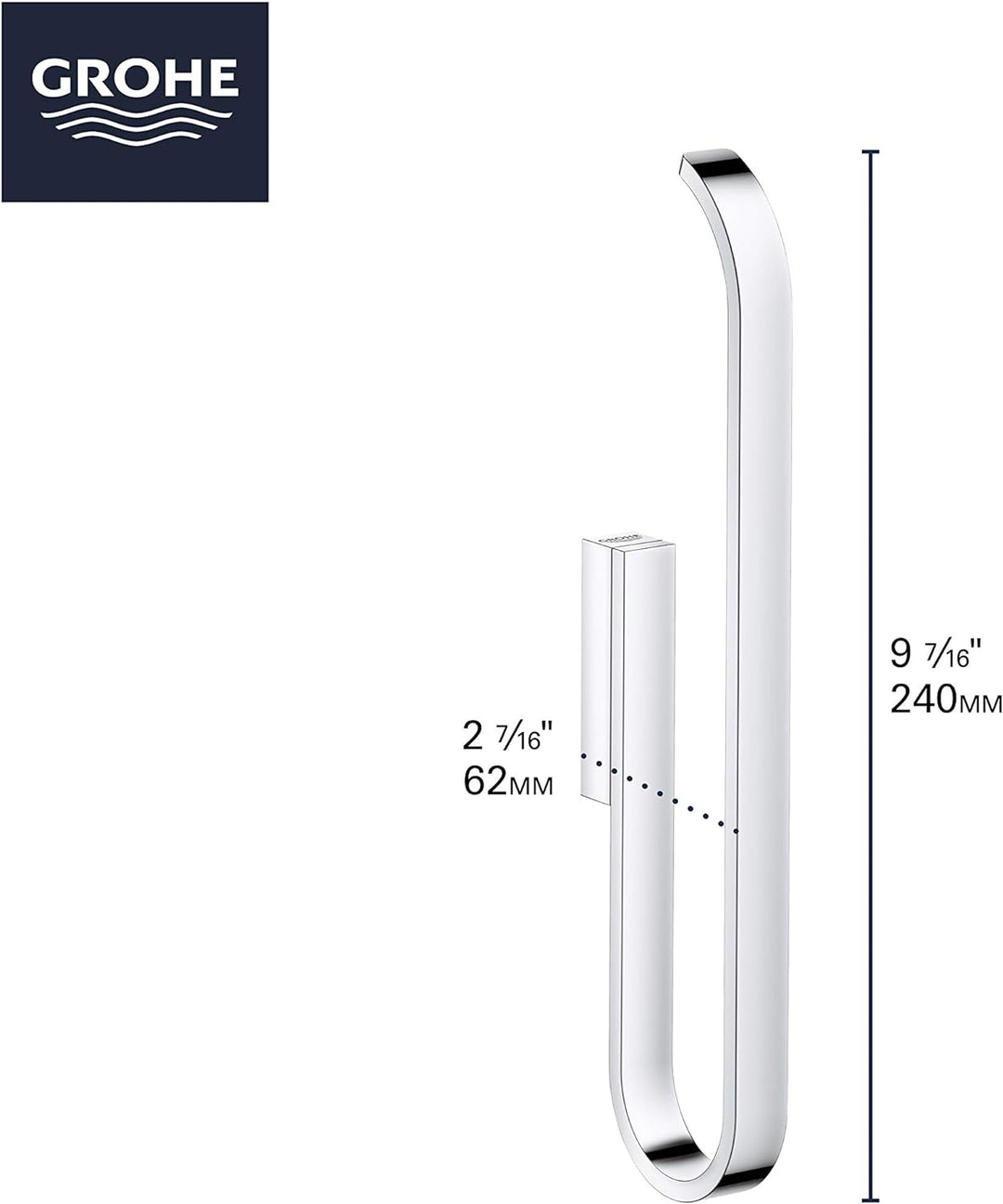 Grohe Toilettenpapierhalter, Graphit, Standard. Sonstige Schwarz, Sonstige Schwarz