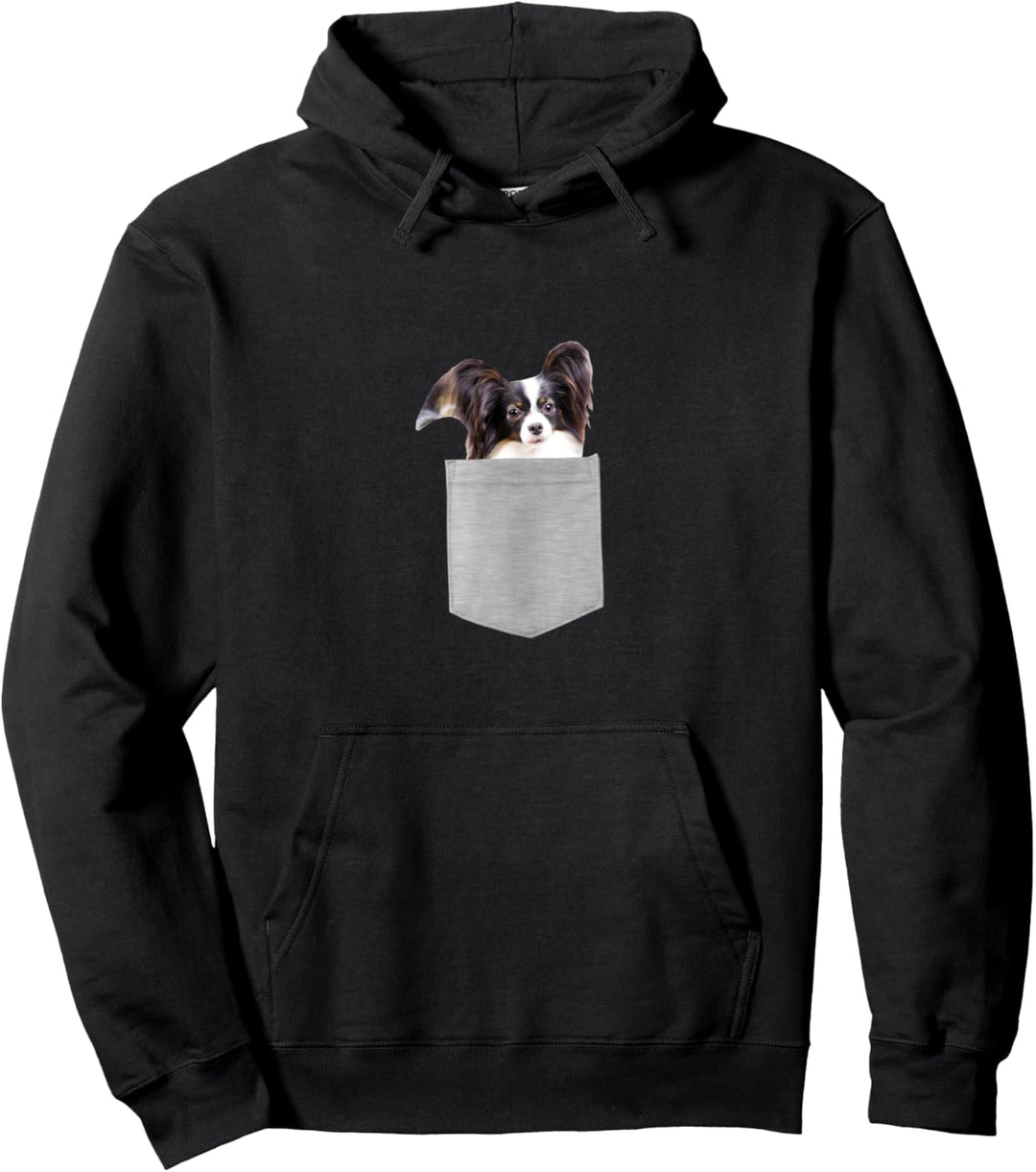 Dog in Your Pocket papillon Pullover Hoodie