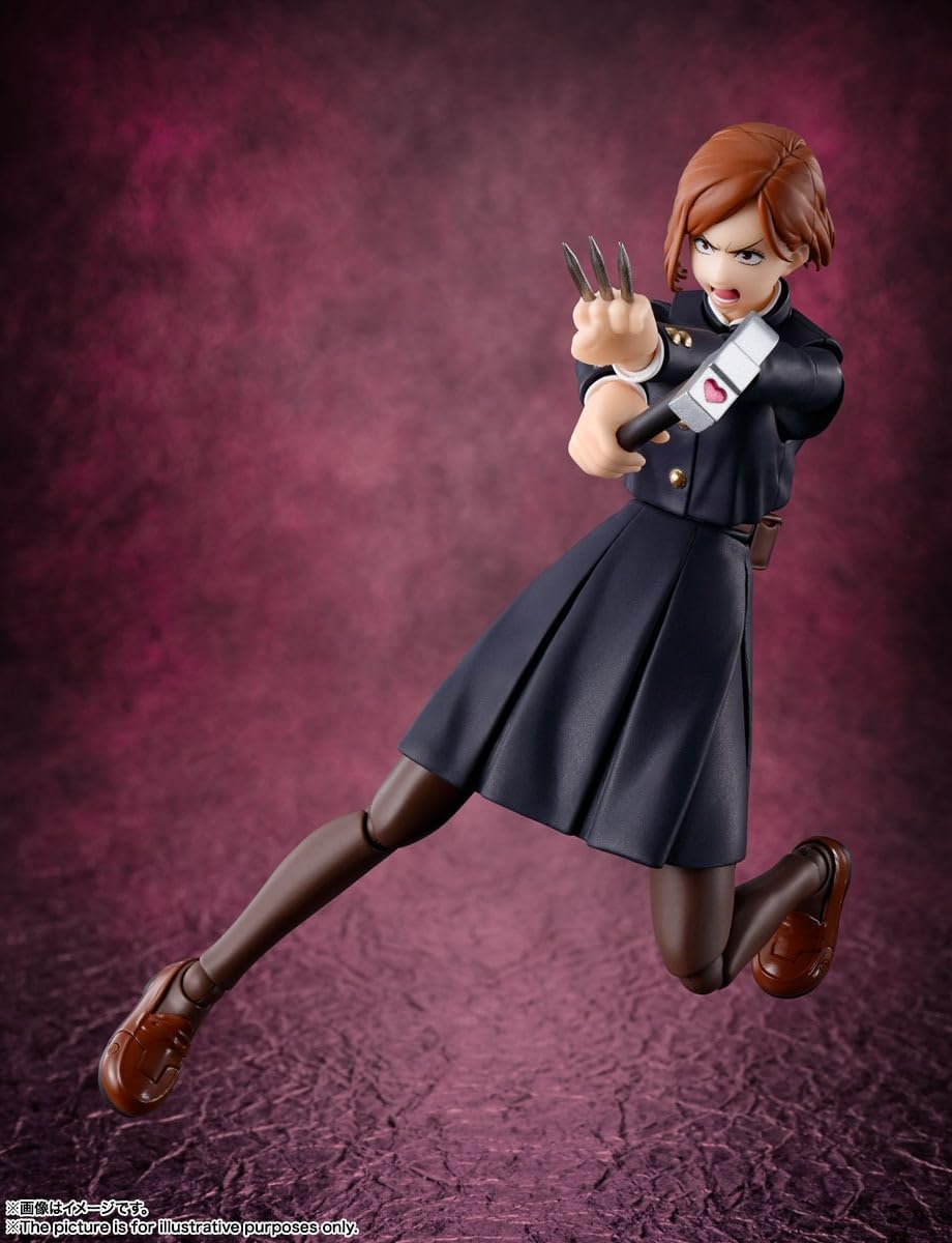 BANDAI Jujutsu Kaisen Figurine S.H. Figuarts Nobara Kugisaki Modern Mehrfarbig, Modern Mehrfarbig