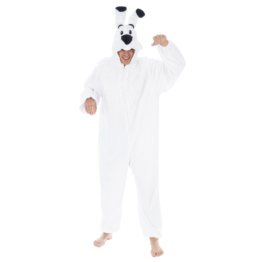 Chaks - Kostüm Idefix, Hund von Asterix und Obelix, Onesie mit Kapuze, Verkleidung für Karneval und