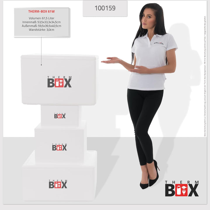 THERM BOX Styroporbox 37L bis 83L Verschiedene Grössen Isolierbox Thermobox Kühlbox Warmhaltebox Wie