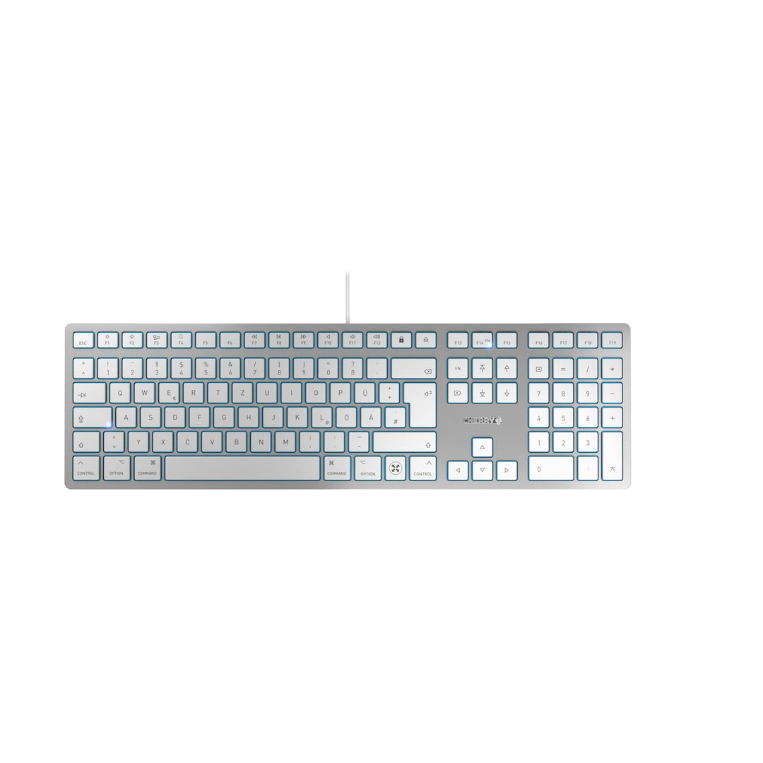 CHERRY KC 6000C for MAC, kabelgebundene Tastatur, Mac-Layout, Deutsches Layout (QWERTZ), USB-C-Ansch