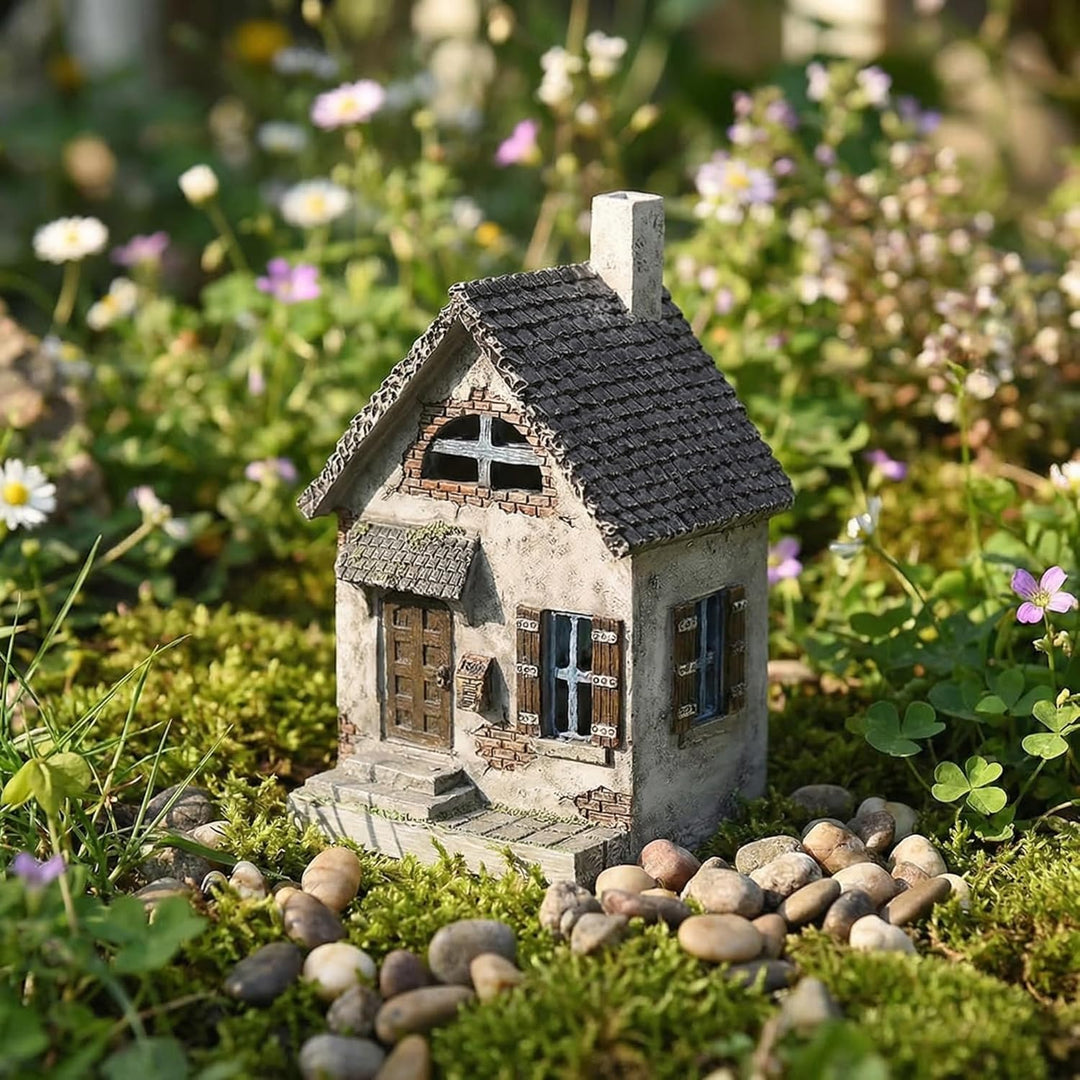 Toyvian Gartenhaus Dekorationen Kleines Haus Elegantes Gartenhaus Form Weihnachtsdekor Ornament Klei