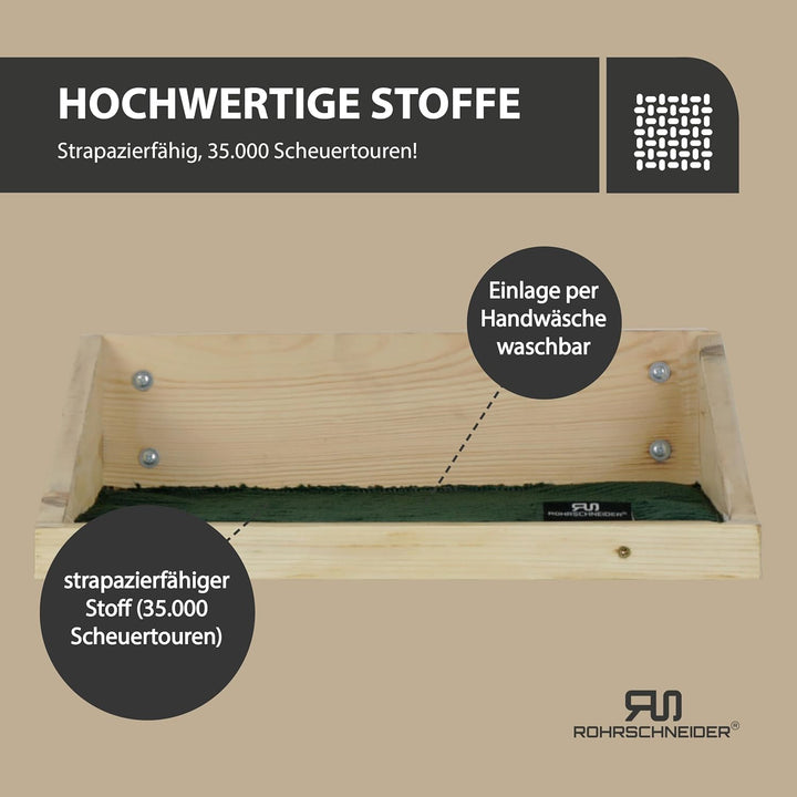 Rohrschneider Kletterwand Katzen (alle Katzengrössen) | Made in EU | Katzentreppe kombinierbar | aus
