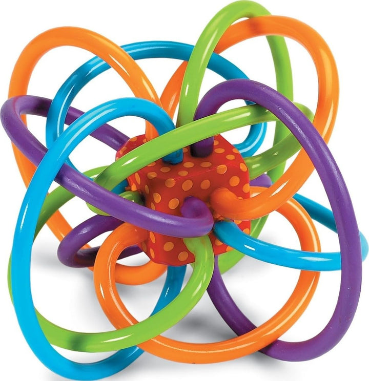 Manhattan Toy 200930 Winkel Rassel und sensorisches Beissringspielzeug