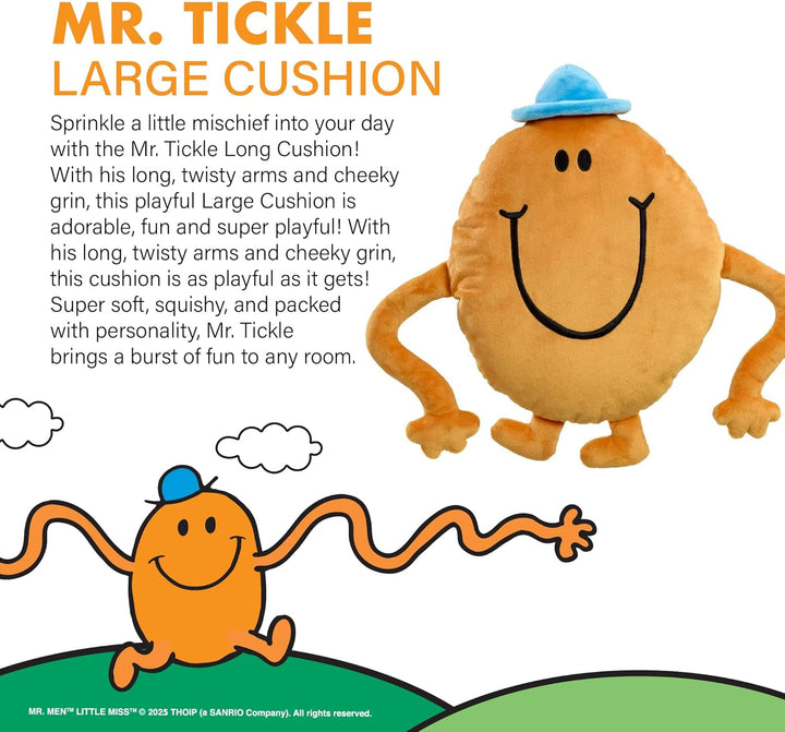Rainbow Designs Mr Tickle Grosses Sofakissen mit dehnbaren Armen - Klassische Mr. Men Charakterkisse