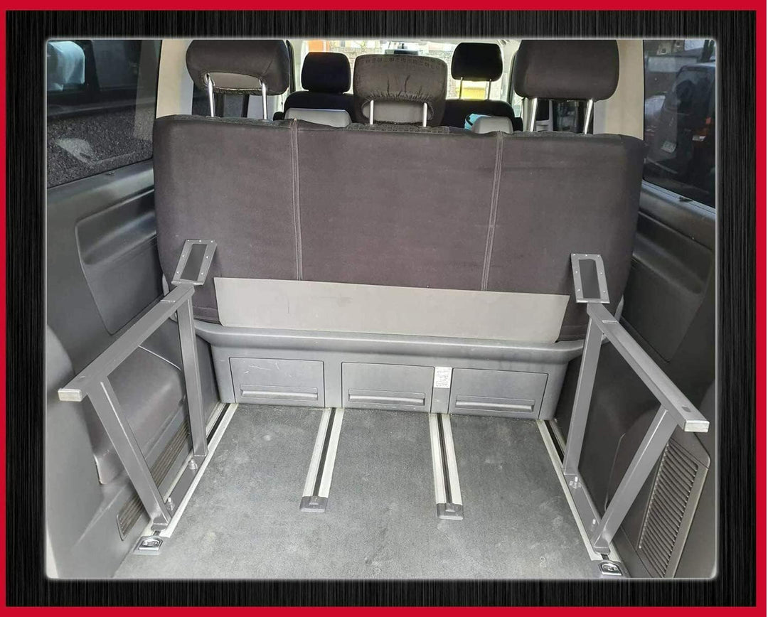 BREMER SITZBEZÜGE Multiflexboard Konsolen klappbar kompatibel mit VW T5 T6 T6.1 Multivan Pulverbesch