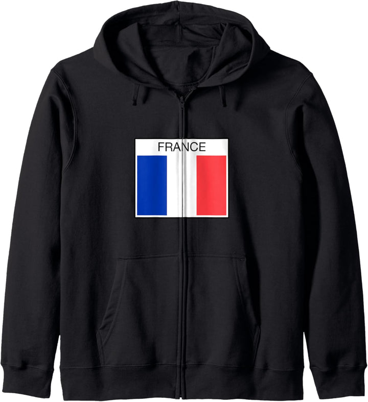 Frankreich Flagge - Kultur und Menschen Kapuzenjacke