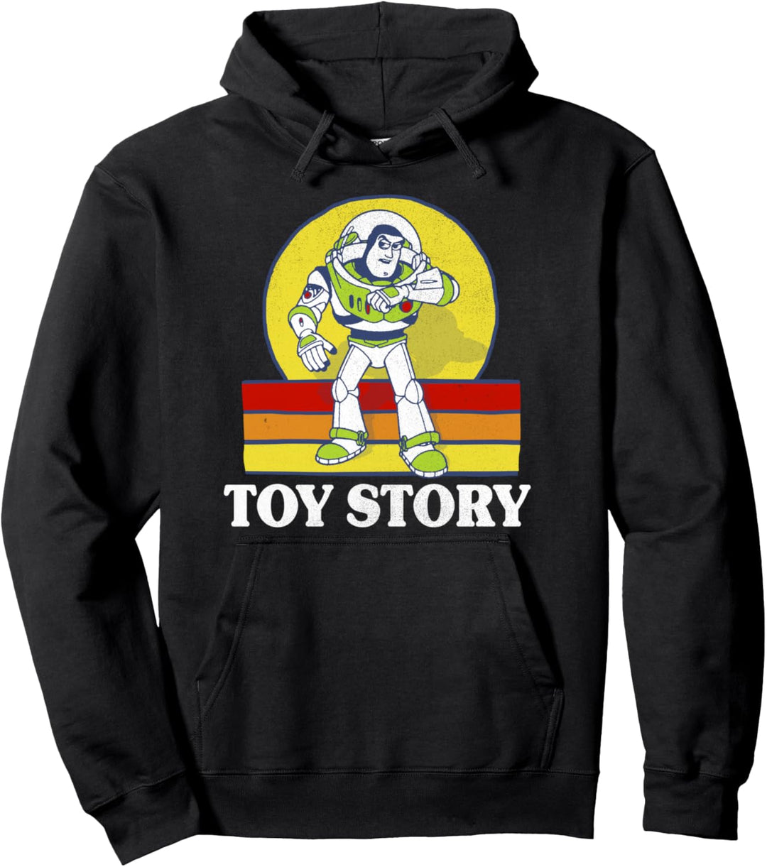 Disney Pixar Toy Story Buzz Lightyear Retro Portrait Pullover Hoodie