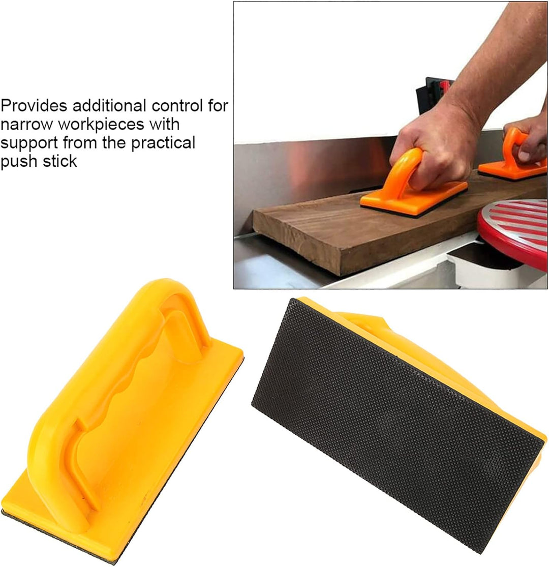 Fafeicy 2 Stück Sicherheits-Push-Stick für Holzsäge, ergonomischer Schiebestock aus Kunststoff für T