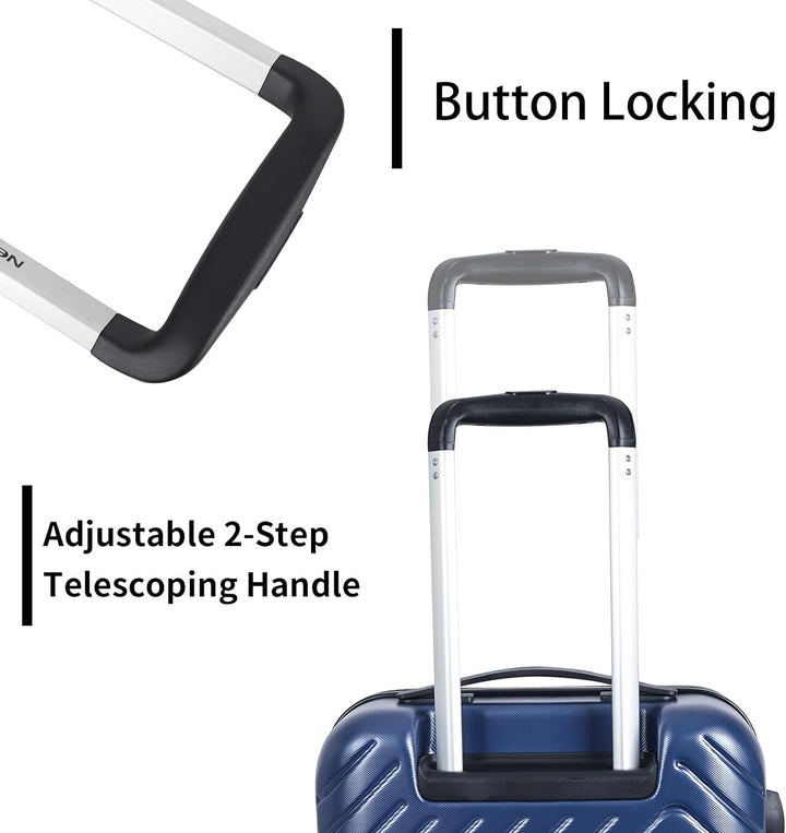Cooleben NEWCOM Handgepäck Koffer aus umweltfreundlichem RPET-Material, Reisekoffer mit TSA-Schloss,