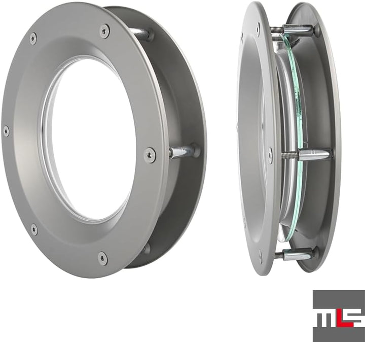 MLS Bullauge B6000, Bullauge für Türen, aus Robustem Aluminium, VSG-Sicherheitsglas, Passend für 40