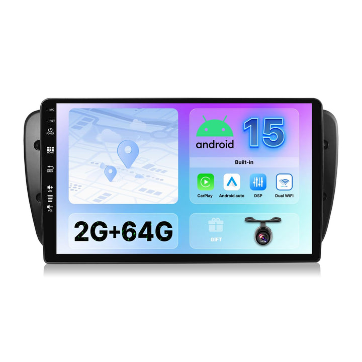 [2G+64G] 9 Zoll Autoradio für Seat Ibiza 6J (2009-2014) GPS Navigation - Wireless CarPlay Android Au