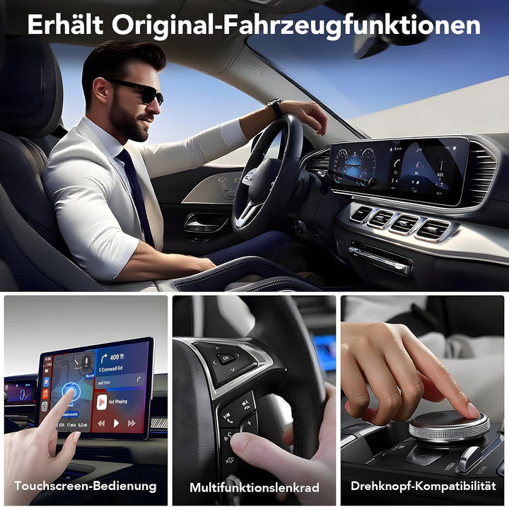Wireless CarPlay Adapter iPhone | Kabellos Auto Apple CarPlay Dongle | Plug & Play | Mini Design | A