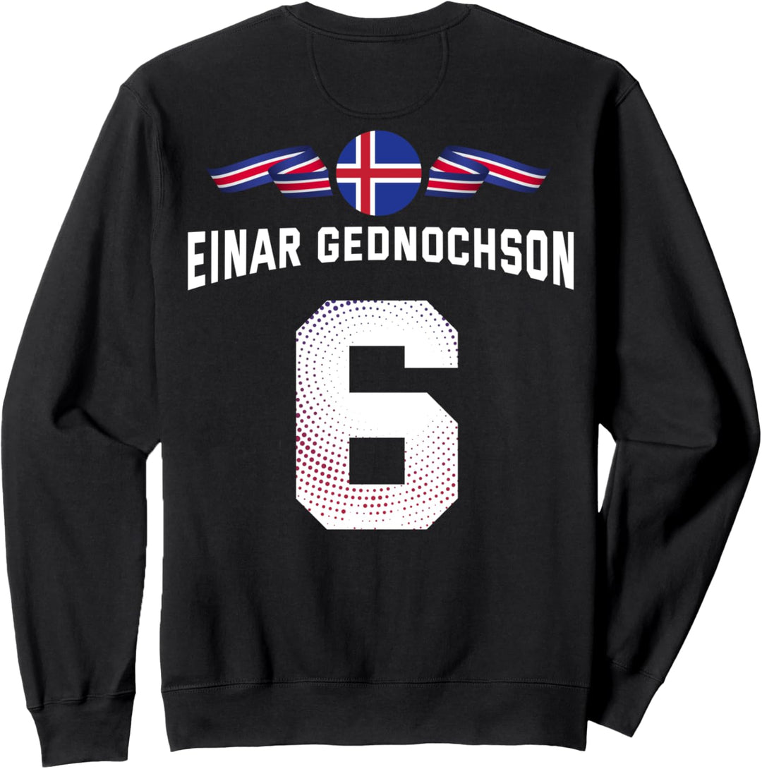 Island Sauf Trikot Einar Gednochson Partnerlook Saufen Sweatshirt