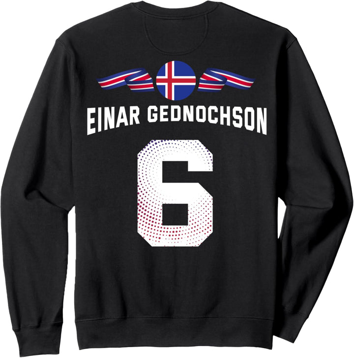 Island Sauf Trikot Einar Gednochson Partnerlook Saufen Sweatshirt
