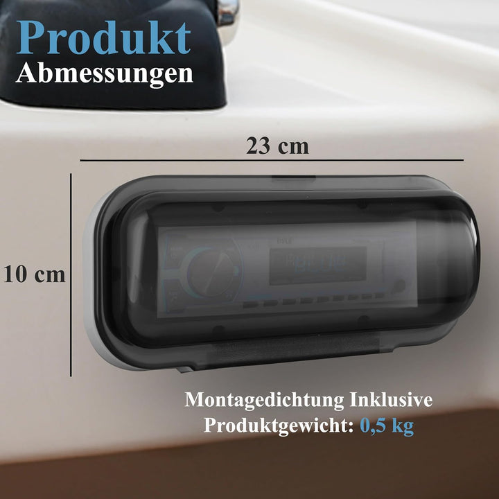 Pyle wetterfeste Radio Schild weiss, weiss