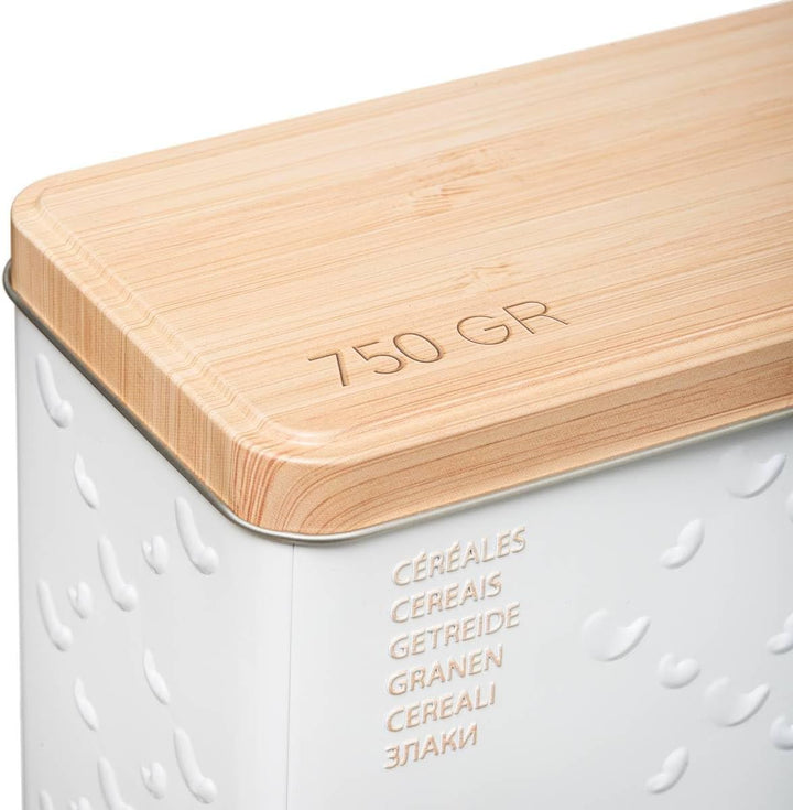 Müslidose 750g metall "scandinave nature" weiss - 5 five simply smart cm Weiss, cm Weiss